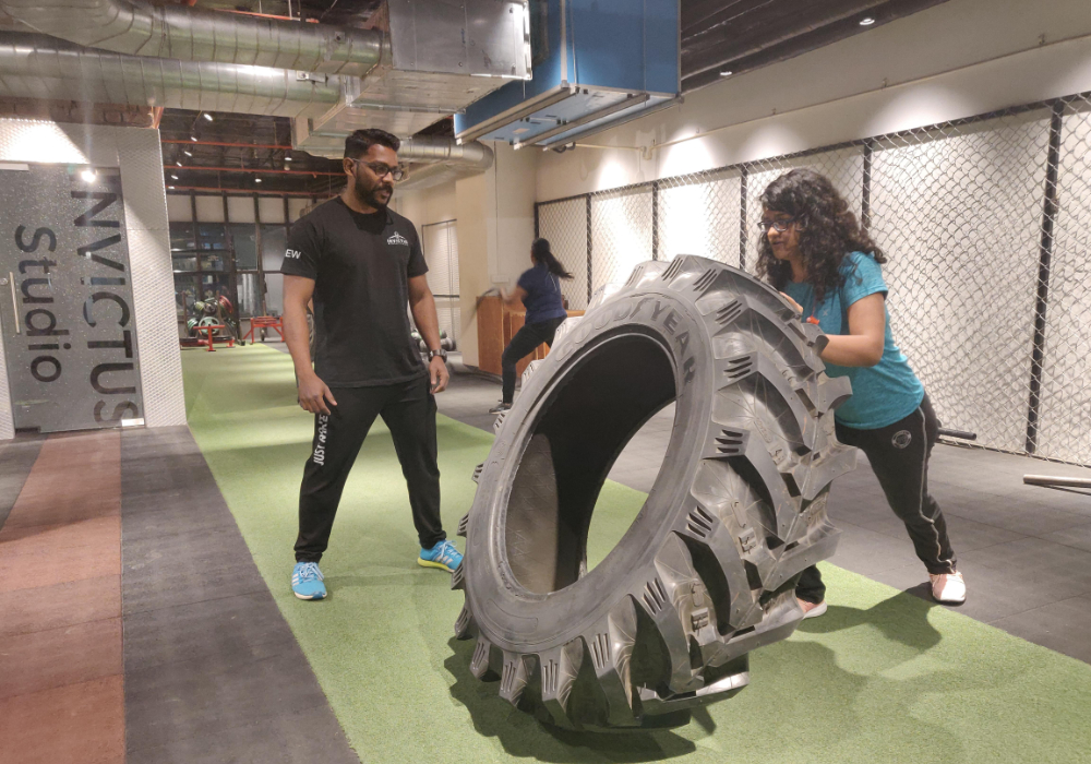 Personal training session at Invictus